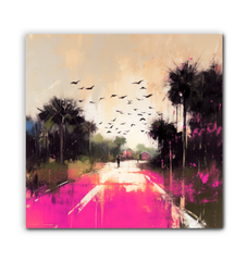 Sunrise Over the Horizon Wrapped Canvas