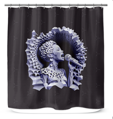 Beatbox Burst Shower Curtain