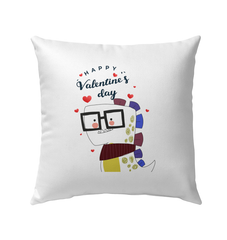 Happy Valentine's Day Outdoor Pillow