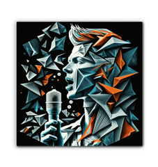 Guitar Groove Musical Wrapped Canvas