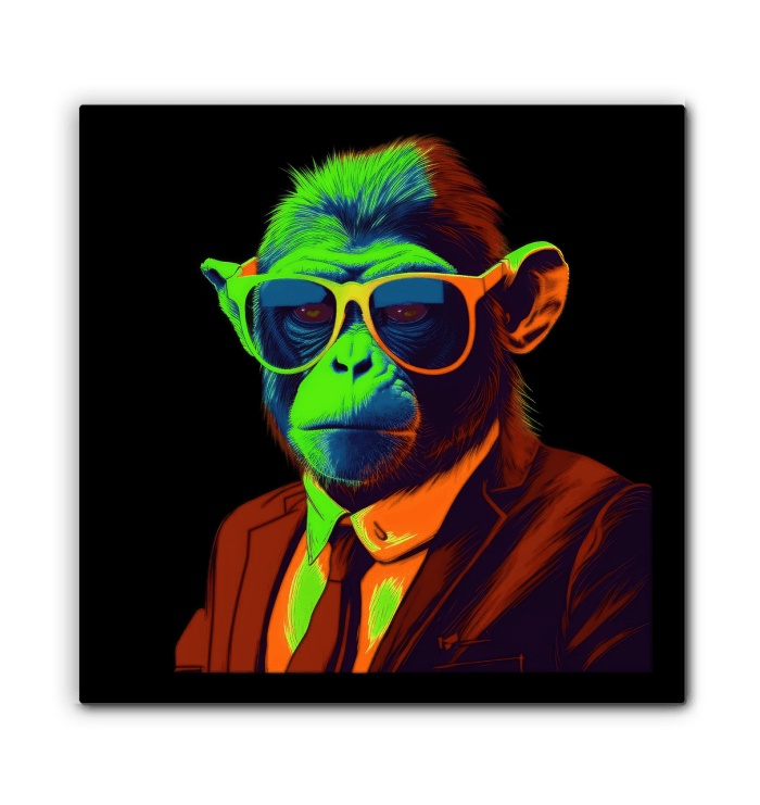 Jungle Joy Monkey Canvas Print - Beyond T-shirts