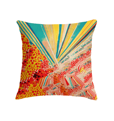 Sunset Surfer Indoor Pillow Catch The Coastal Tranquility - Beyond T-shirts