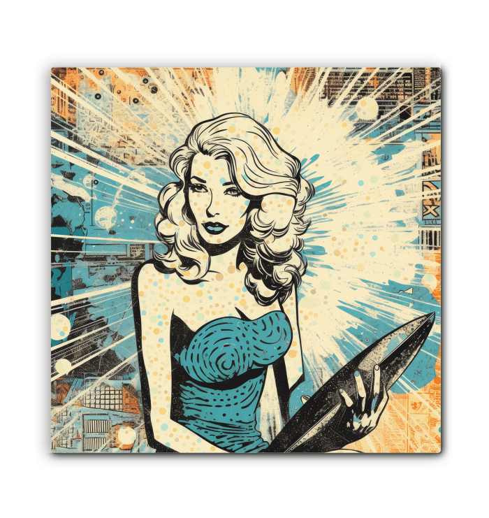 Surfing 1 18 Wrapped Canvas - Beyond T-shirts