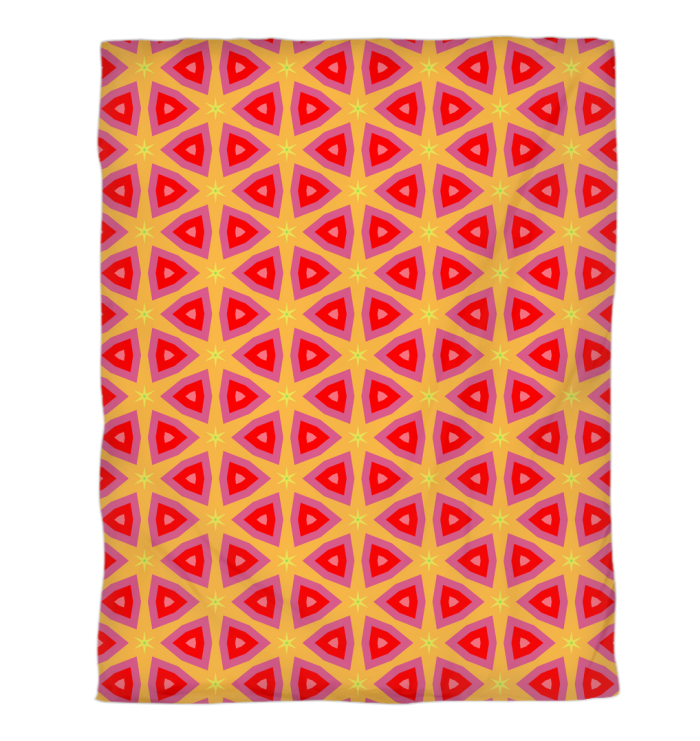 Close-up of Bold Geometrics Duvet Cover fabric and pattern