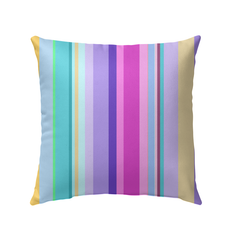 Sunset Serenade outdoor pillow featuring vibrant sunset colors for patio decor.