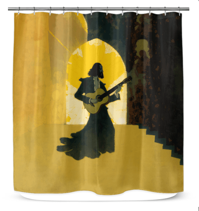 Elegant Musings: Premium Music Notes Shower Curtain - Beyond T-shirts