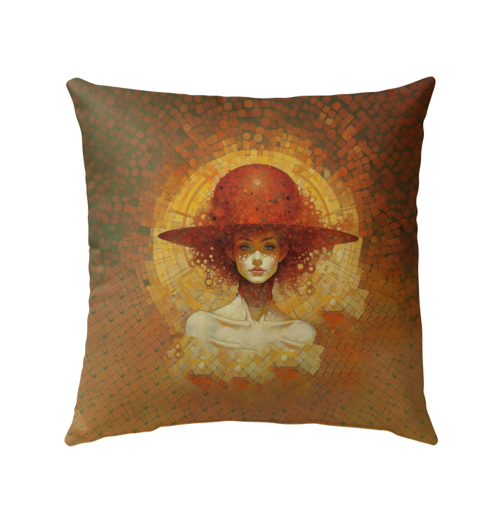 Stylish outdoor pillow with regal design for patio decor