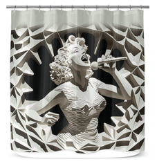 Beat Backdrop Shower Curtain