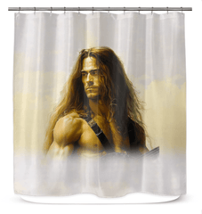 Durable and decorative NS-868 shower curtain enhancing bathroom decor