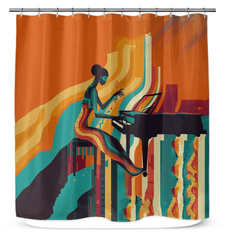 Fashionable Serenade Bathroom Curtain - Beyond T-shirts