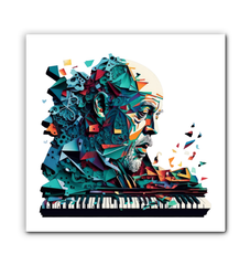 Bassline Brilliance Musical Wrapped Canvas