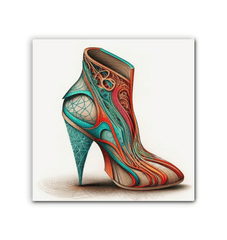 Urban Futurism - Canvas Print with Shoe Design - Beyond T-shirts