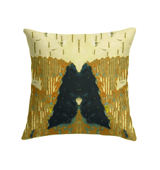 Detailed view of SurArt 85 Indoor Pillow, highlighting the vibrant artwork and soft fabric, ideal for adding a touch of elegance and comfort to any room.