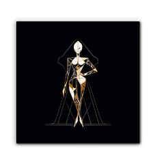 Couture Fashion Illustration Canvas - Beyond T-shirts