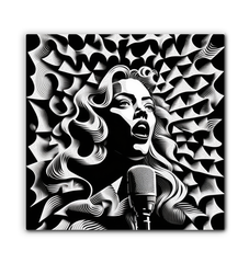 Acoustic Aura Wrapped Canvas