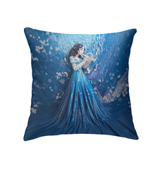 Stylish indoor pillow featuring oceanic kirigami adventure.