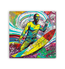 Surfing 1 46 Wrapped Canvas - Beyond T-shirts