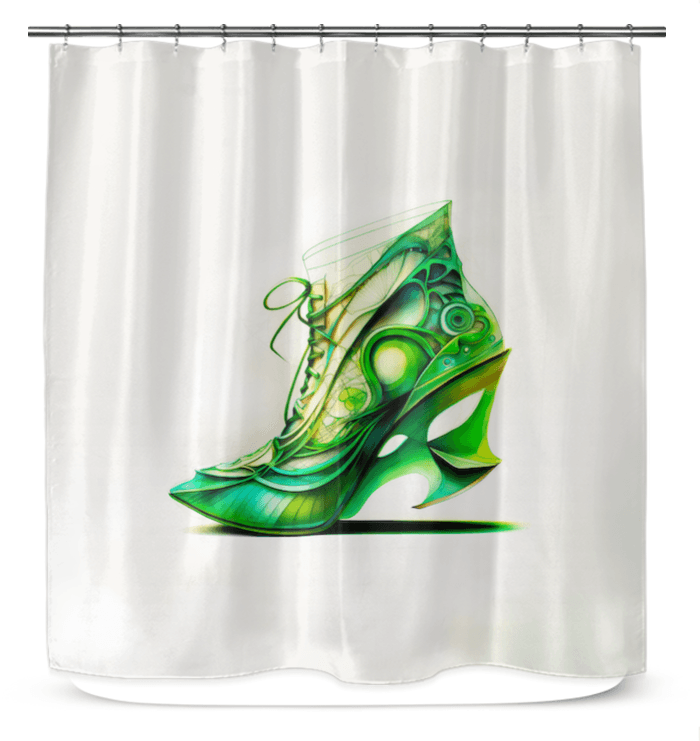 InnoStride Futuristic Shoe Shower Curtain - Beyond T-shirts