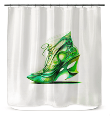 InnoStride Futuristic Shoe Shower Curtain - Beyond T-shirts