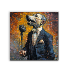 Dog's Tail-Wagging Bliss Wrapped Canvas