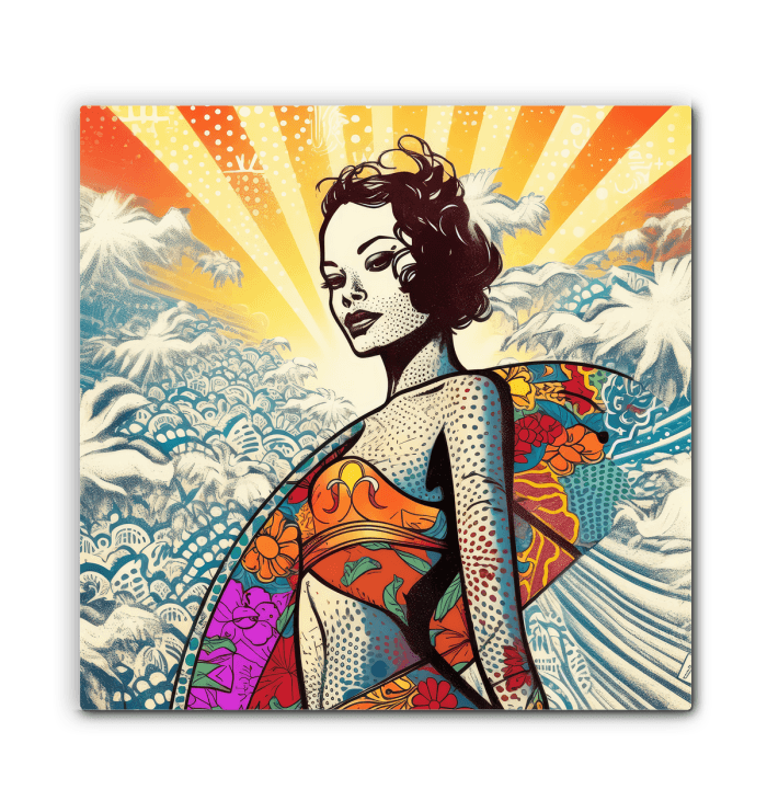 Detailed surf imagery on Surfing 5 27 Canvas