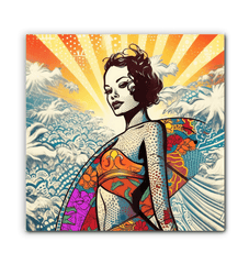 Detailed surf imagery on Surfing 5 27 Canvas