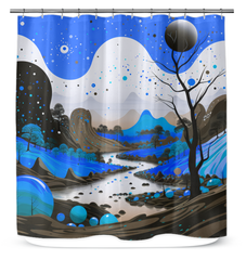 Enchanting Evening Echoes Lake Curtain