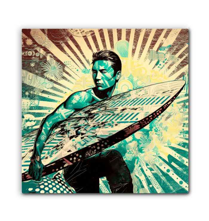 Sunset Surfing Dreams Canvas Art - Beyond T-shirts