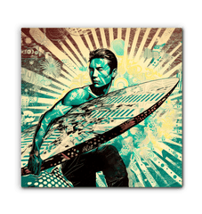 Sunset Surfing Dreams Canvas Art - Beyond T-shirts