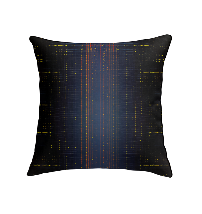 Stylish Urban Elegance Indoor Pillow in a contemporary living room setting.