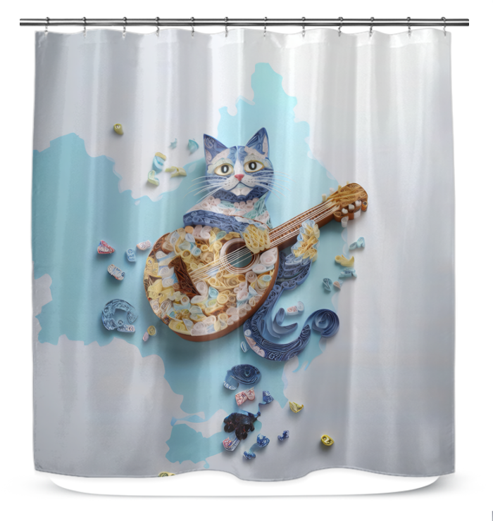 Gothic Archway Intrigue Shower Curtain with intricate design.