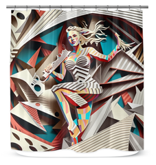 Electro Euphoria Shower Curtain
