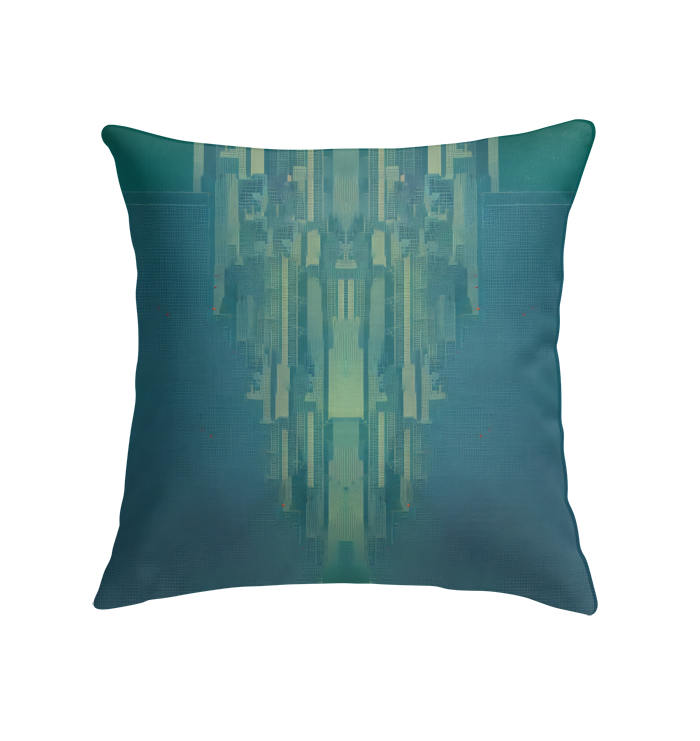 Tranquil Tapestry Indoor Pillow - Styled on a Sofa