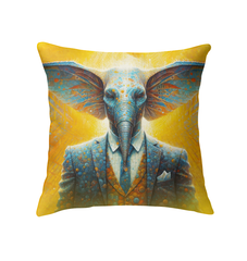 Elephant's Serene Oasis Indoor Pillow