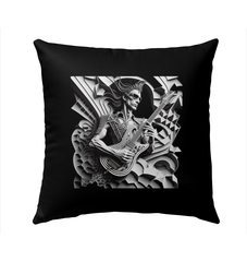 Saxophone Serenity Outdoor Pillow