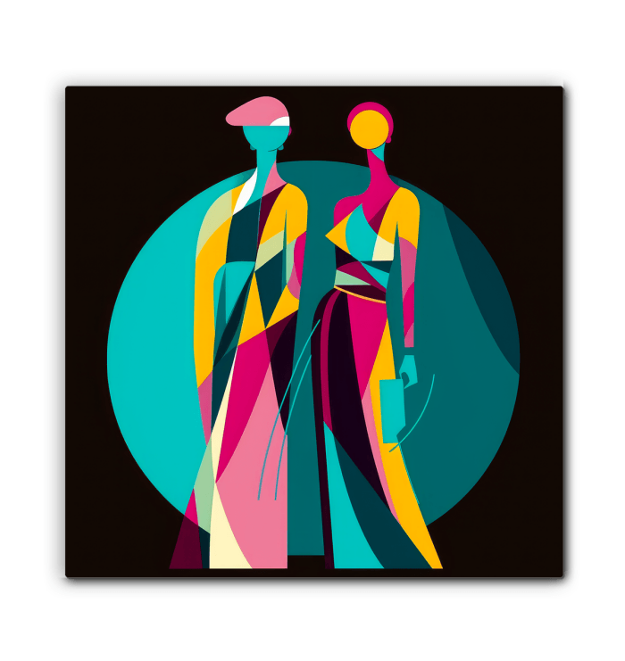 Vibrant Vogue Runway Canvas Print - Beyond T-shirts