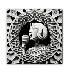Folk Revival Wrapped Canvas