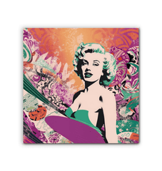 Surfing 5 02 Canvas displayed on wall