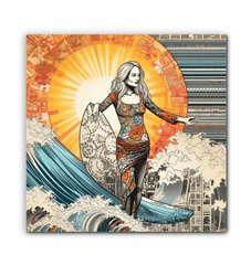 Surfing Adventure Canvas Print - Beyond T-shirts