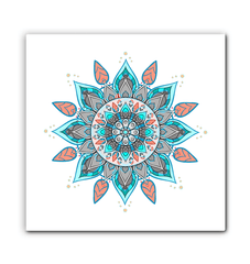 Serene Mandala Lotus Metal Art - Beyond T-shirts