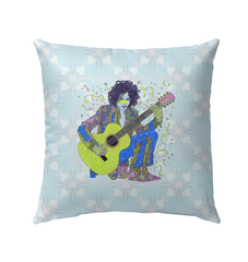 Wildflower Waltz Outdoor Pillow - Front View