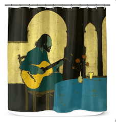 Elegance in Every Note: Musical Harmony Shower Curtain - Beyond T-shirts