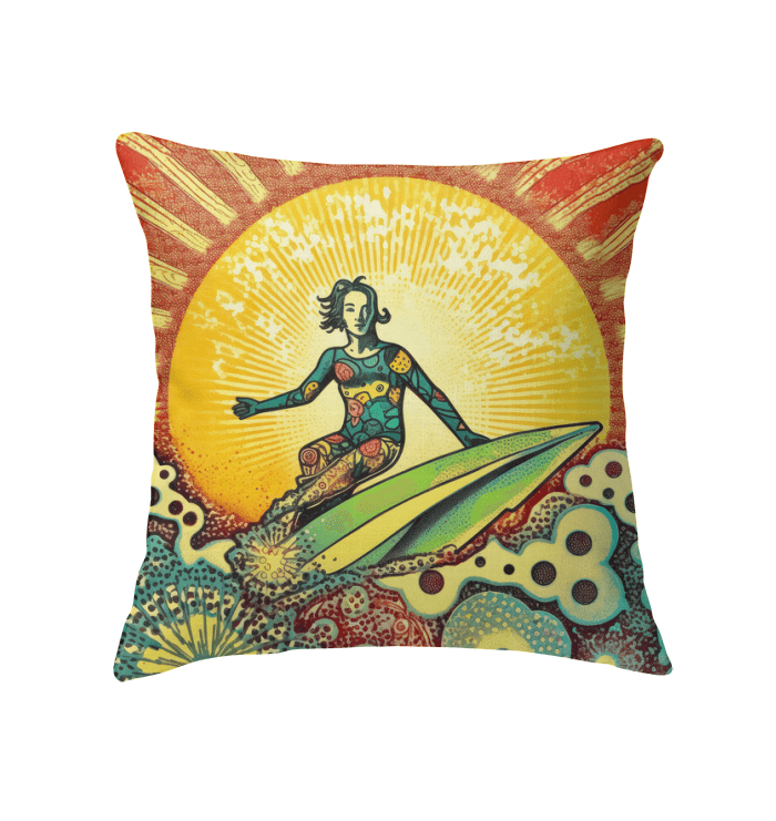 Surfing 1 14 Indoor Pillow - Beyond T-shirts