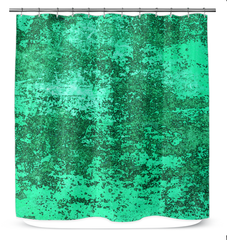 Vintage Patina Rustic Texture Shower Curtain