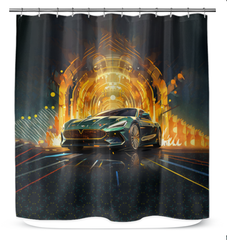 Racing Red Shower Curtain