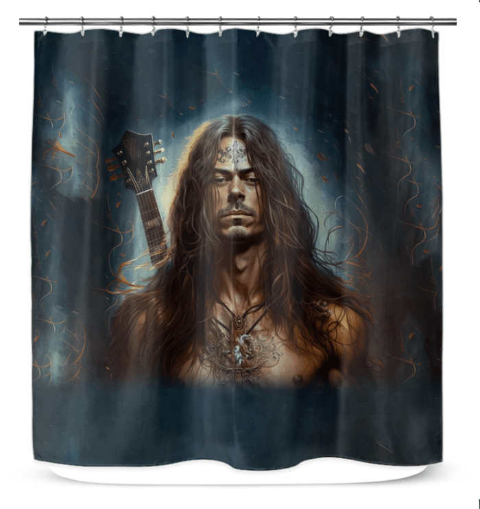 Elegant NS-863 shower curtain enhancing bathroom decor