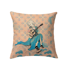 Lavender Dreams Indoor Pillow on a cozy sofa