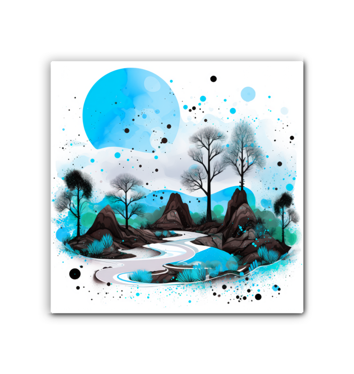 Peaceful Prairie Field Landscape Canvas