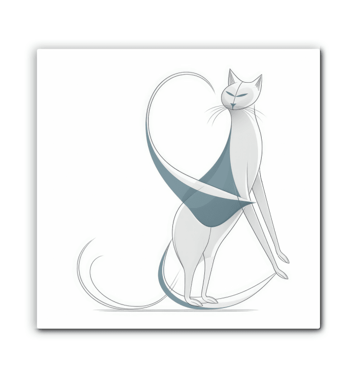 Graceful Cat Window Gaze Canvas - Beyond T-shirts