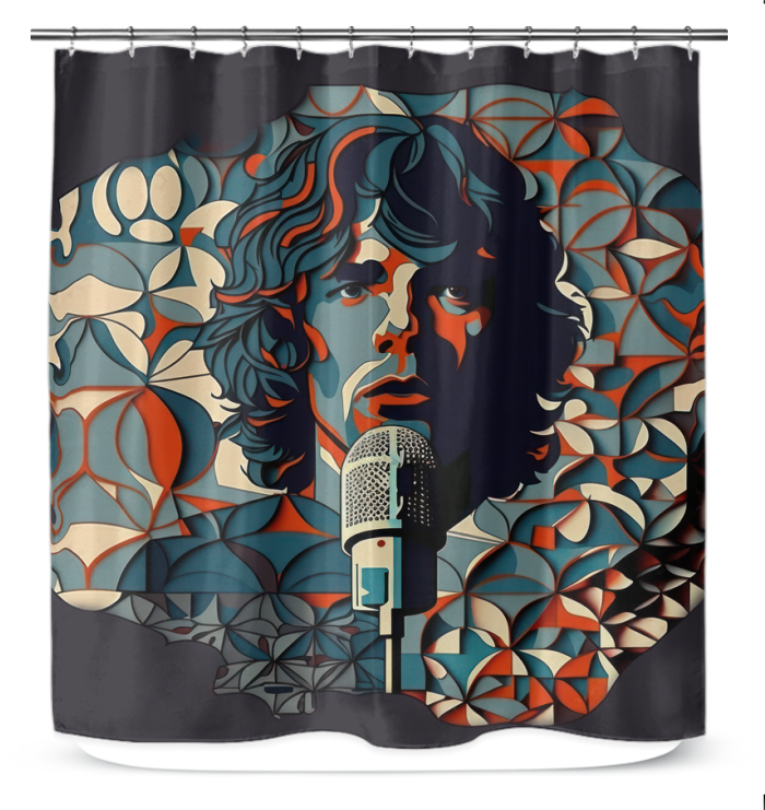 Acoustic Serenity Shower Curtain